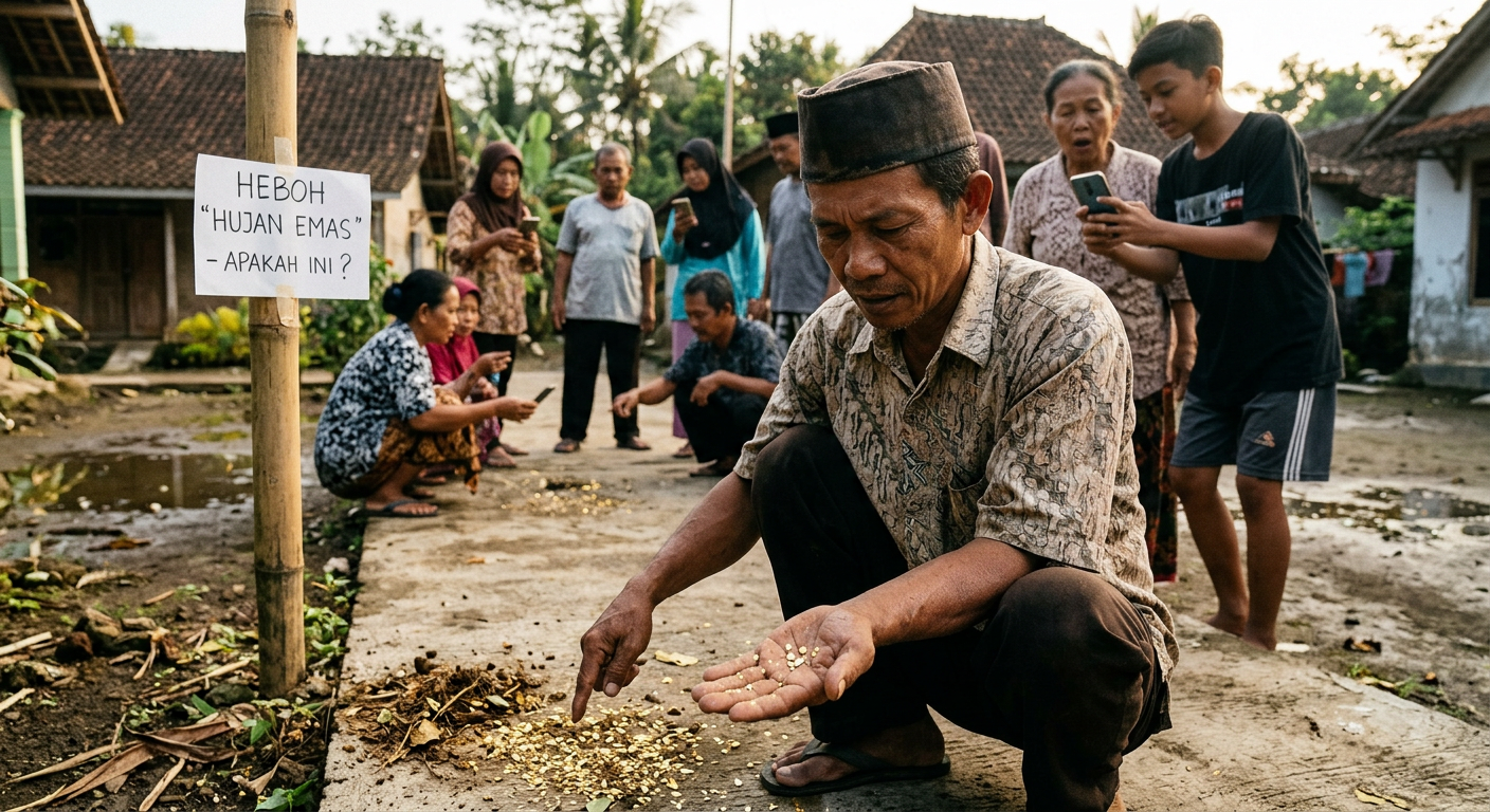 Viral "Hujan Emas Jawa Tengah" Jadi Sorotan Nasional Hari Ini
