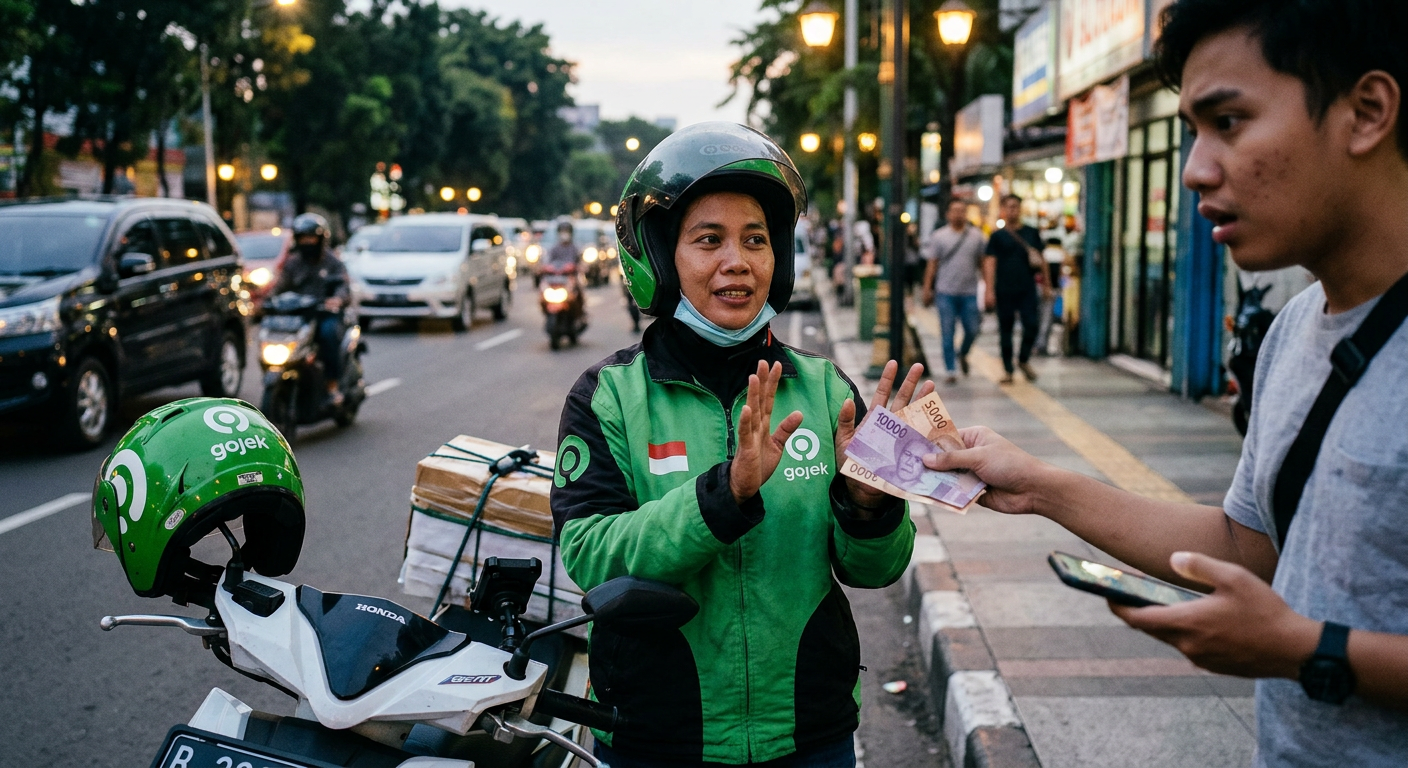 Viral Driver Ojol Tolak Tip dan Realita Driver Masa Kini