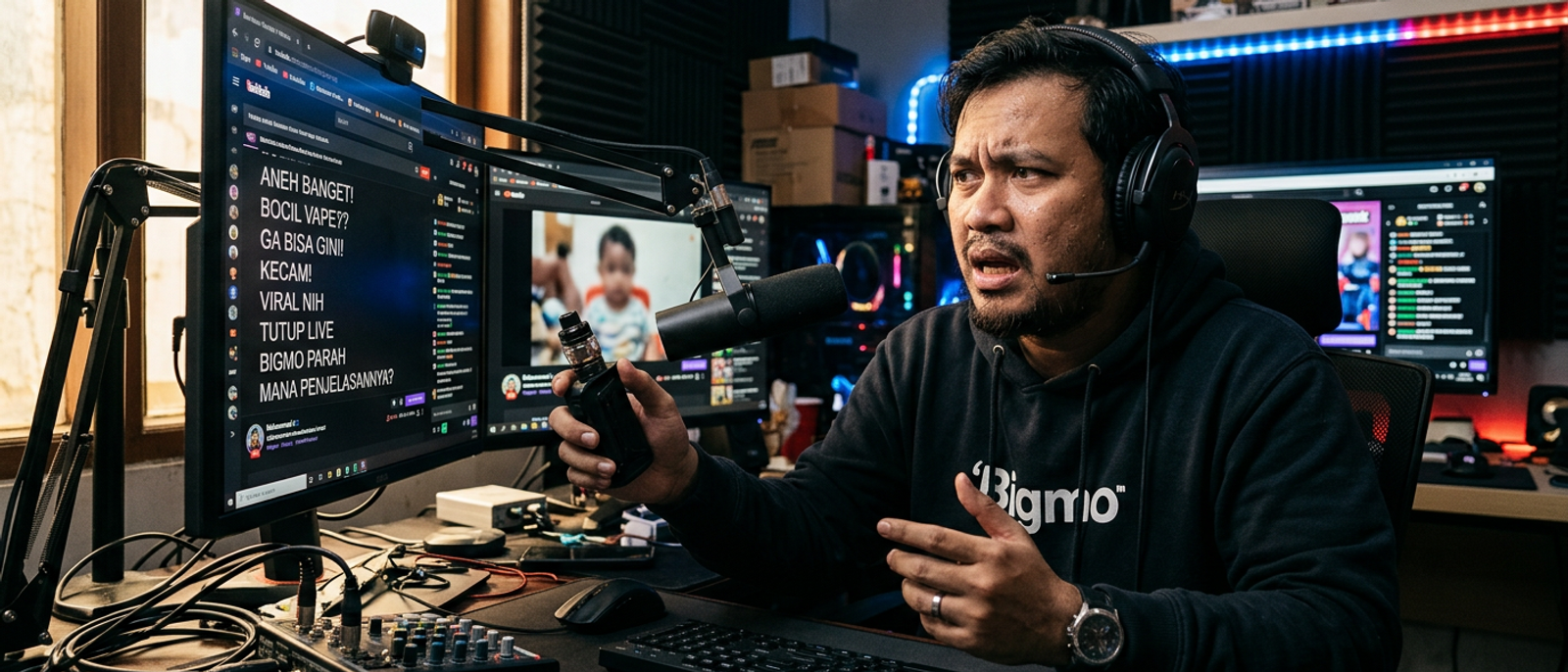 Kronologi Viral Konten Vape Bigmo yang Menuai Kecaman