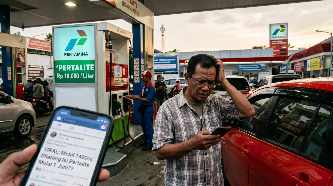 Viral Mobil 1400 Dilarang Isi Pertalite: Fakta atau Hoaks?
