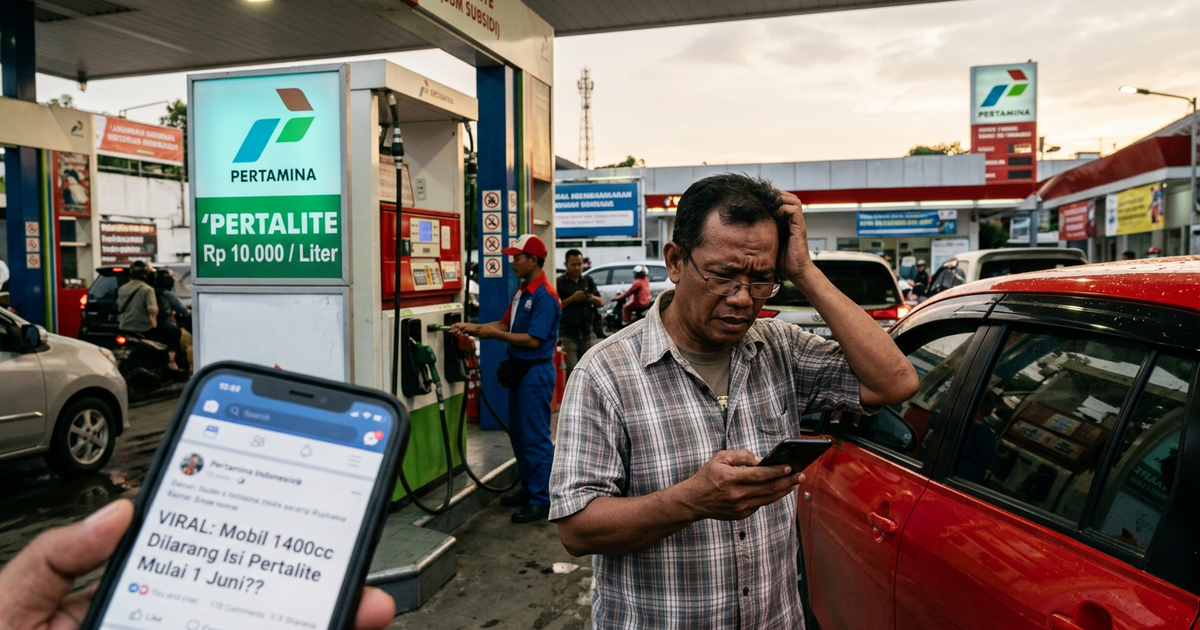 Ilustrasi artikel: Viral Mobil 1400 Dilarang Isi Pertalite: Fakta atau Hoaks?