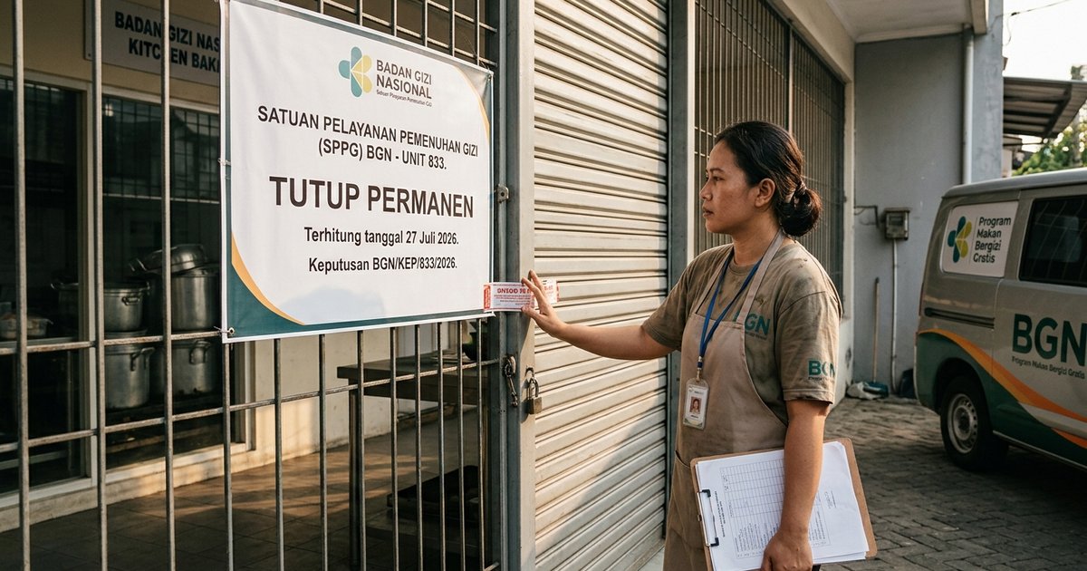 Ilustrasi artikel: BGN Tutup Permanen 833 Dapur MBG yang Melanggar SOP