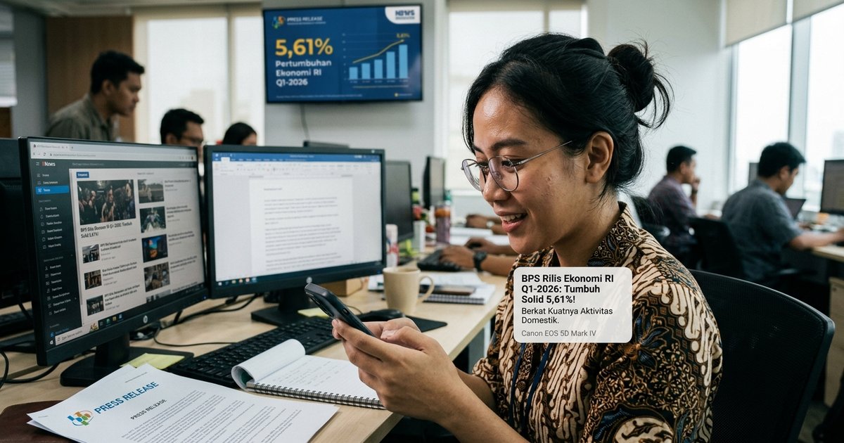 Ilustrasi artikel: BPS Rilis Pertumbuhan Ekonomi RI: Tumbuh Solid 5,61%