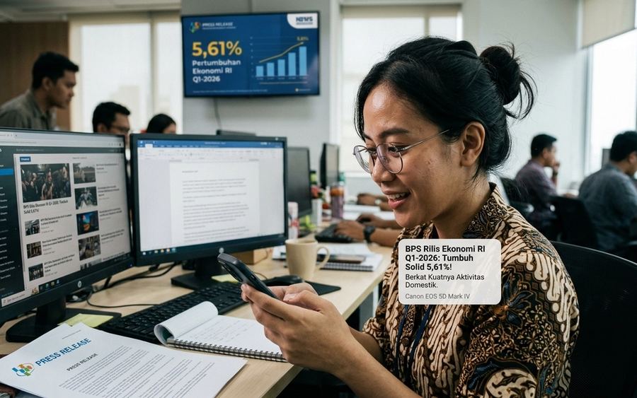 BPS Rilis Pertumbuhan Ekonomi RI: Tumbuh Solid 5,61%