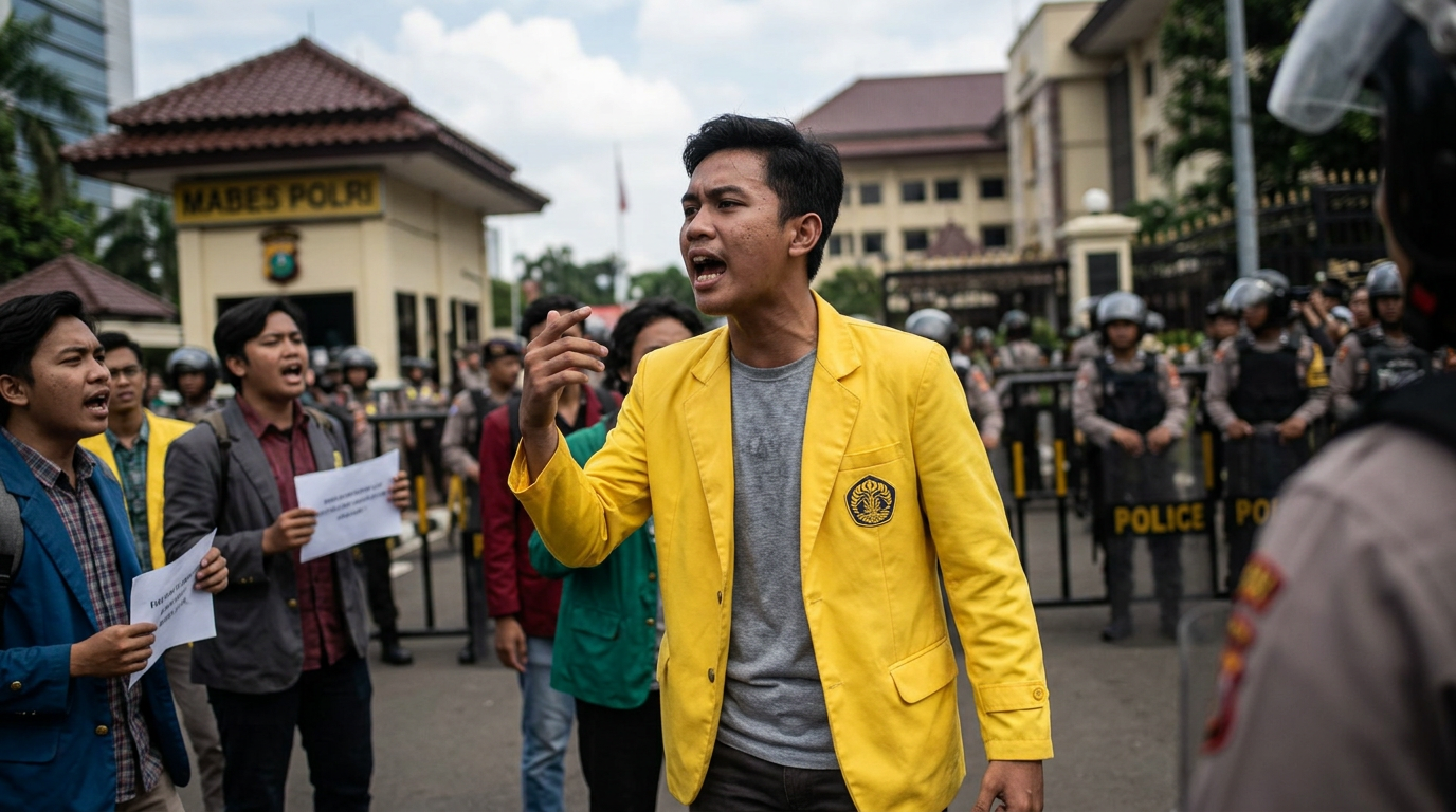 Viral Mahasiswa Demo Pakai Almamater: Ini Faktanya