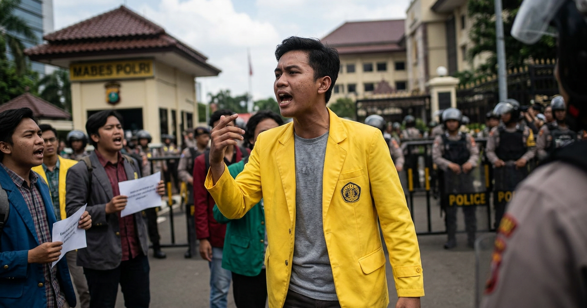 Ilustrasi artikel: Viral Mahasiswa Demo Pakai Almamater: Ini Faktanya