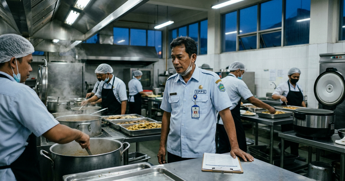 Ilustrasi artikel: Kebijakan Baru BGN: Kepala SPPG Wajib Standby di Dapur Saat Jam Masak