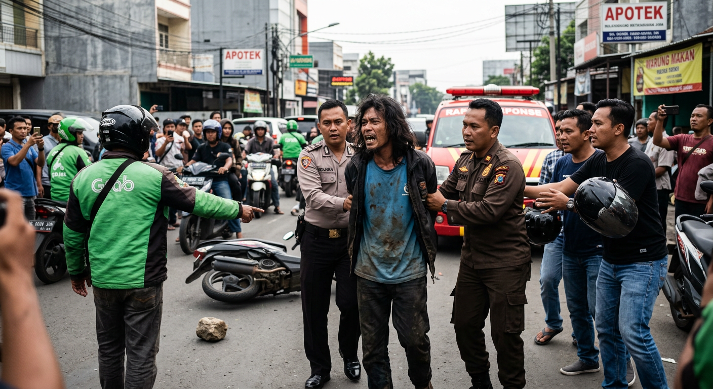 Viral ODGJ Lempar Batu: Detik-detik Evakuasi yang Menghebohkan Jakarta