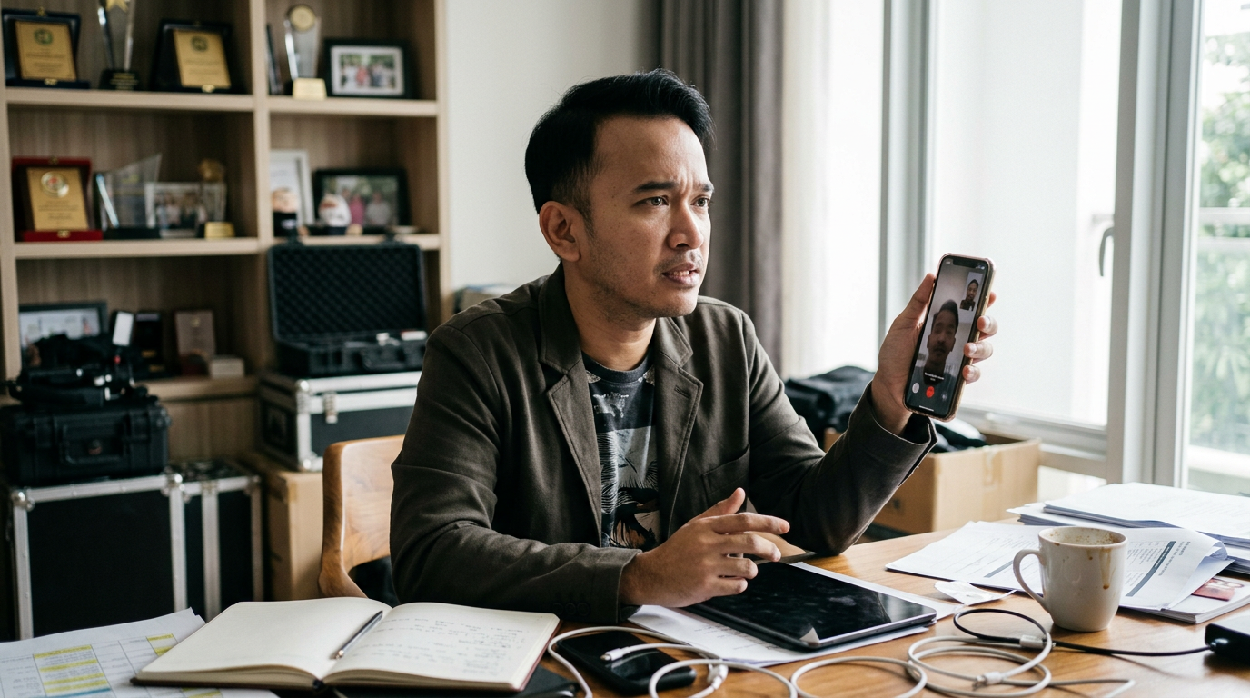 Rekaman Video Call Ruben Onsu Viral, Pekerjaannya Terdampak