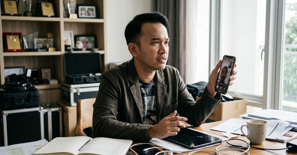 Ilustrasi artikel: Rekaman Video Call Ruben Onsu Viral, Pekerjaannya Terdampak