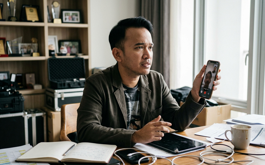 Rekaman Video Call Ruben Onsu Viral, Pekerjaannya Terdampak
