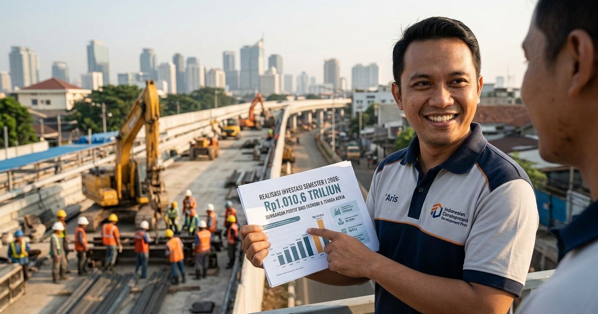 Ilustrasi artikel: Investasi Semester 2026 Temb Rp1.010,6 Triliun, Ekonomi RI Kuat