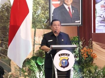 Gubernur Riau Bangga Polda Riau Raih Penghargaan Nugraha Sakanti