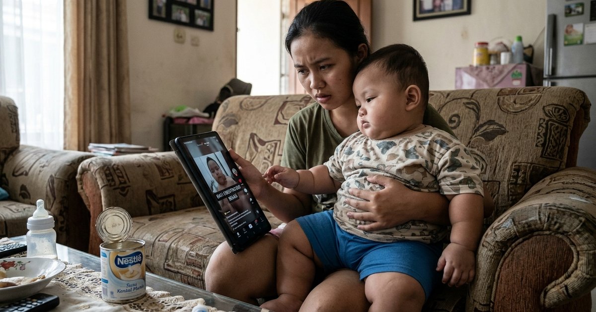 Ilustrasi artikel: Kronologi Bayi Obesitas TikTok Hanya Berbobot 25 Kg