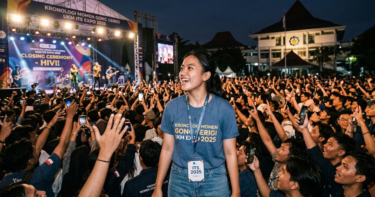 Ilustrasi artikel: Kronologi Momen Gong Gerigi UKM Expo ITS