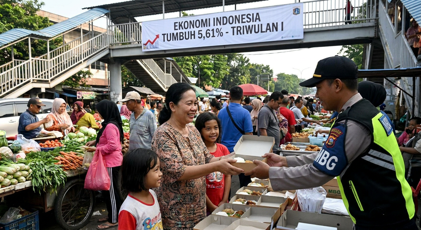 pertumbuhan ekonomi indonesia 2026 Tumbuh 5,61%