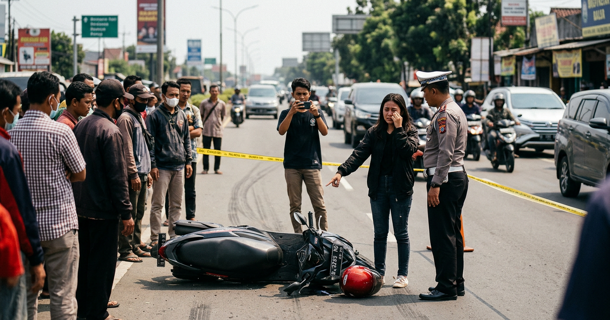 Ilustrasi artikel: Viral Aksi Pemotor Mening di Jalan Raya: Kronologi Lengkap hingga Reaksi Netizen