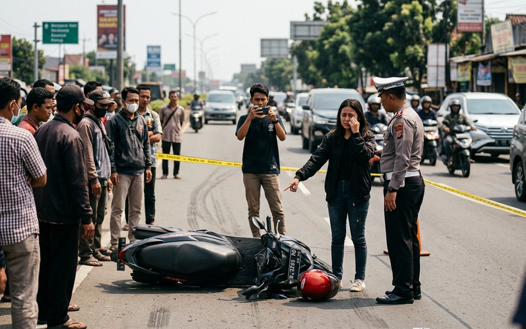 Viral Aksi Pemotor Mening di Jalan Raya: Kronologi Lengkap hingga Reaksi Netizen