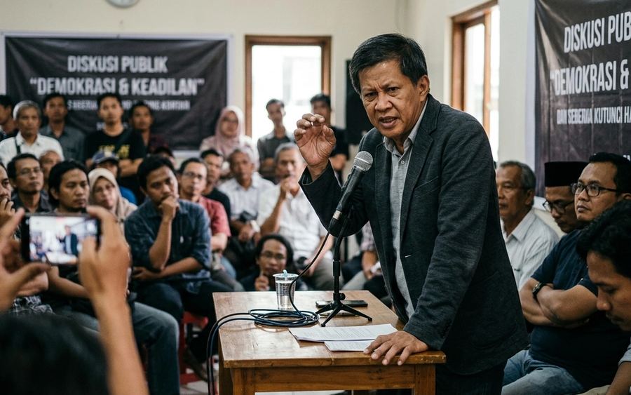 Rocky Gerung Kritik Keras Aksi Blus dan Berita Viral
