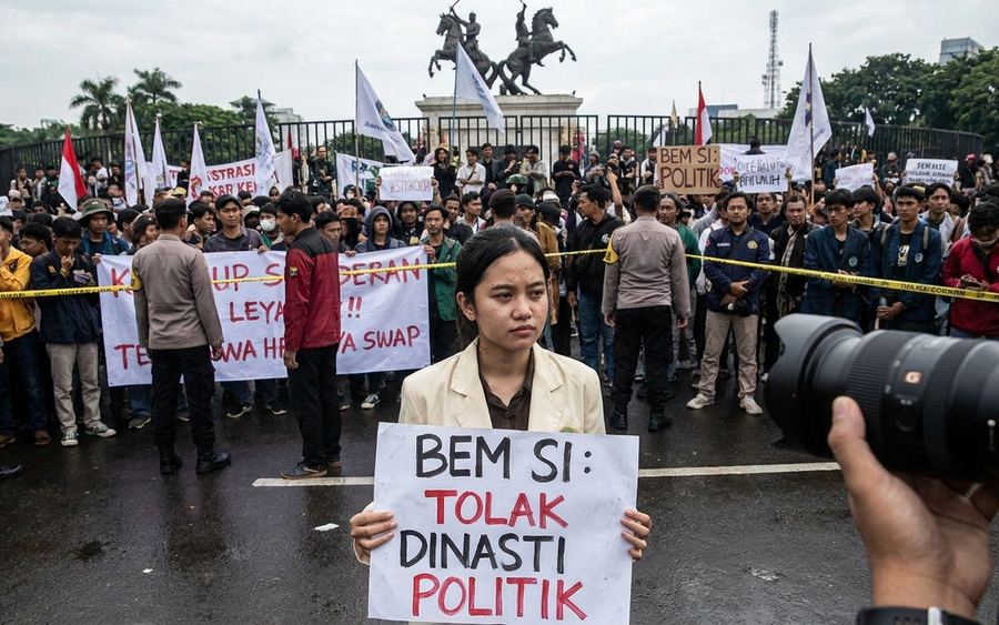 Demo di Patung Kuda: Aksi Viral hingga Manuver Jokowi
