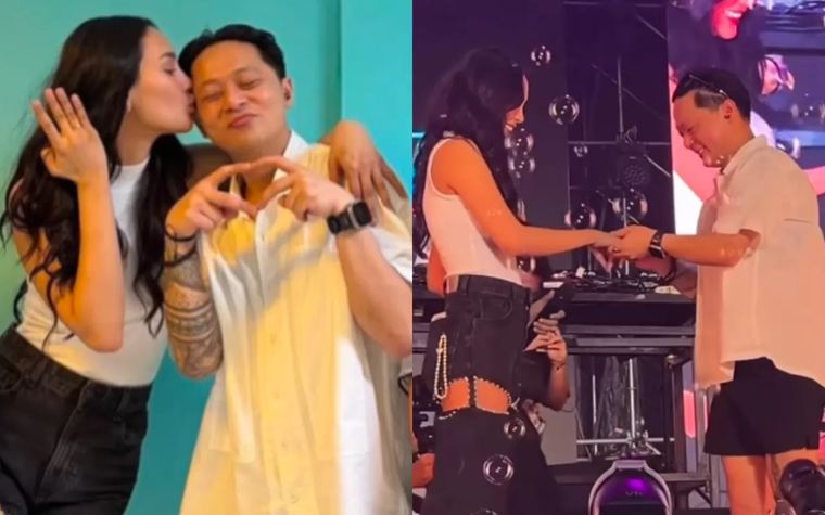 DJ Bravy Lamar Erika Carlina di Atas Panggung, Sekaligus Janji Jadi Ayah untuk Andrew