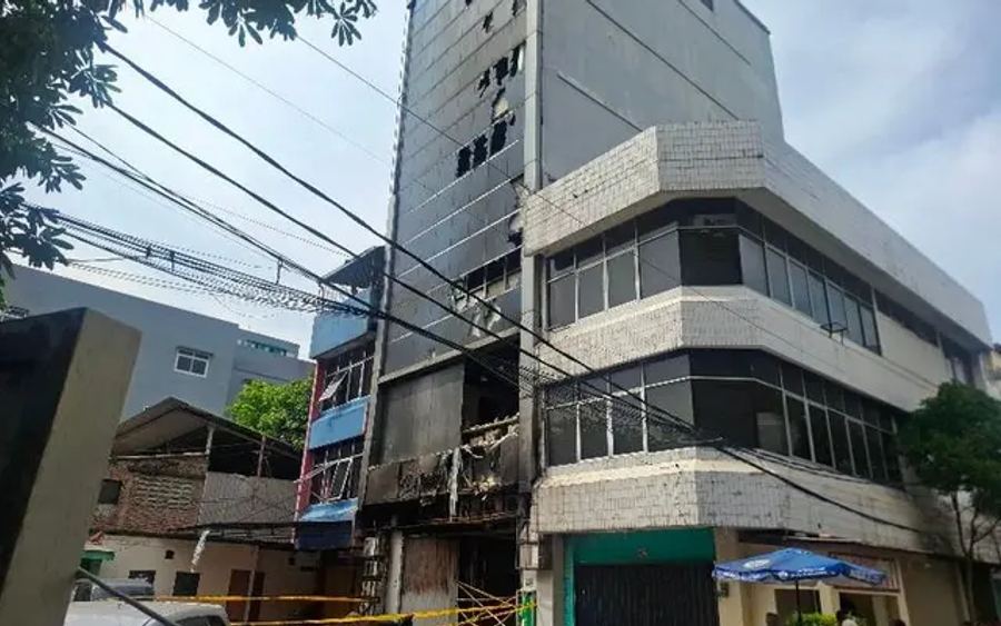 Penampakan Gedung Terra Drone Pasca-Kebakaran yang Tewaskan 22 Orang