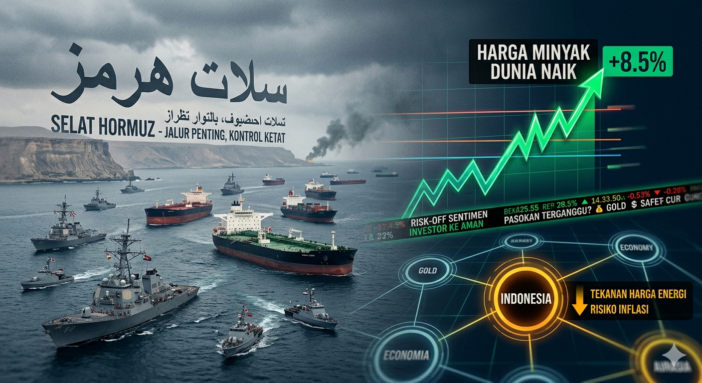 Ketegangan di Selat Hormuz Memanas, Harga Minyak Dunia Langsung Naik