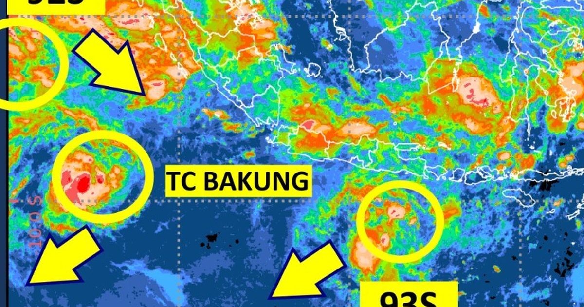 Ilustrasi artikel: BMKG Deteksi Siklon Tropis Bakung dan 2 Bibit Siklon di Indonesia, Ini Daftar Wilayah Terdampak