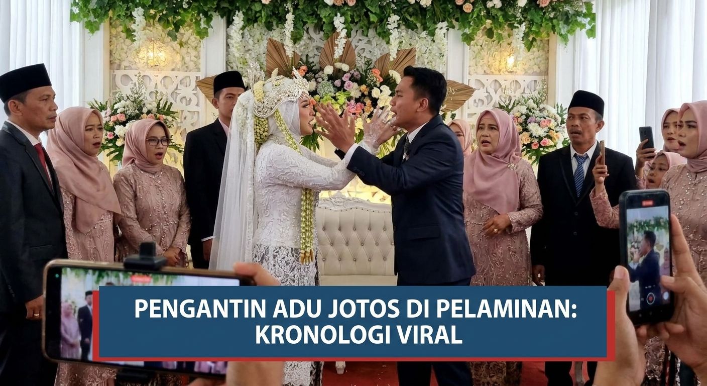 Pengantin Adu Jotos di Pelaminan: Kronologi Viral