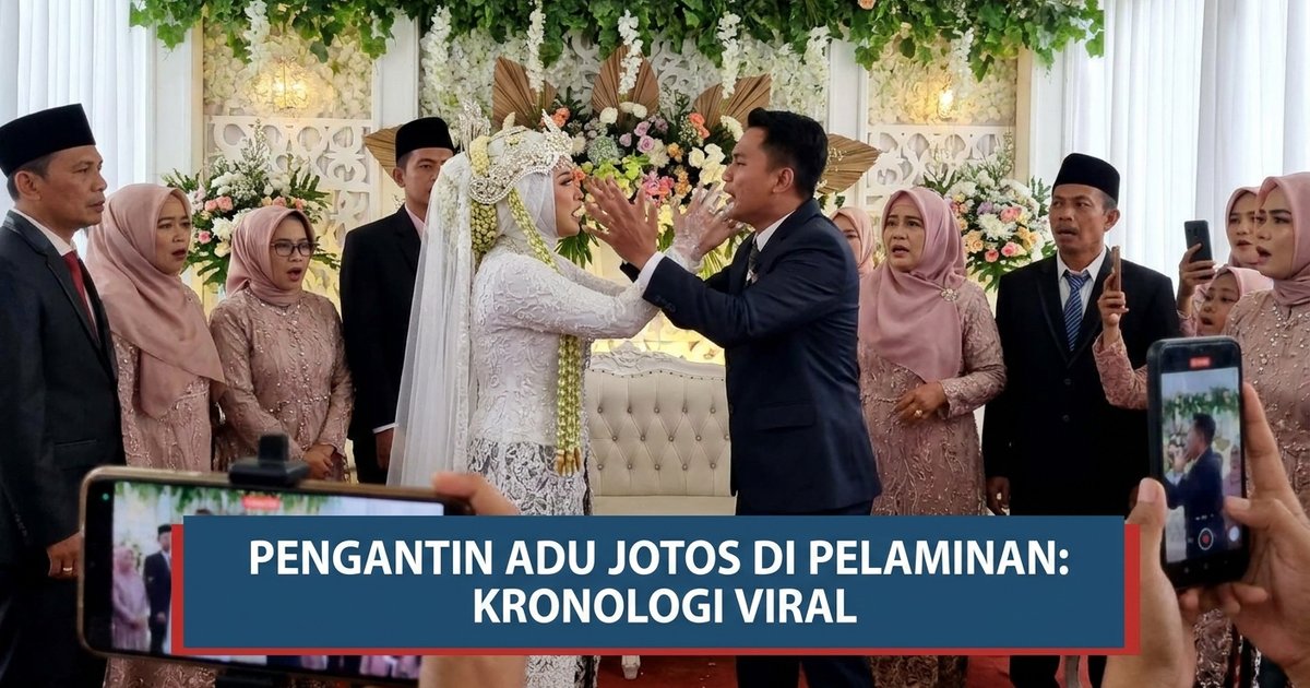 Ilustrasi artikel: Pengantin Adu Jotos di Pelaminan: Kronologi Viral