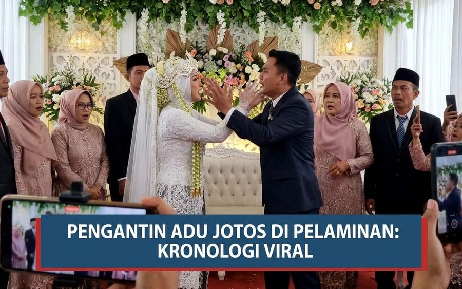 Pengantin Adu Jotos di Pelaminan: Kronologi Viral