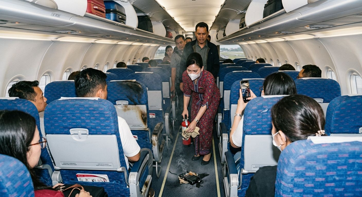 Viral Power Bank Terbakar Pesawat Batik Air, Ini Faktanya