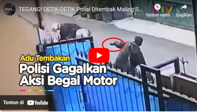Ilustrasi artikel: Maling motor tembak polisi pas beraksi, eh malah ditembak balik, satu-satu pada jatuh kayak kartu do…