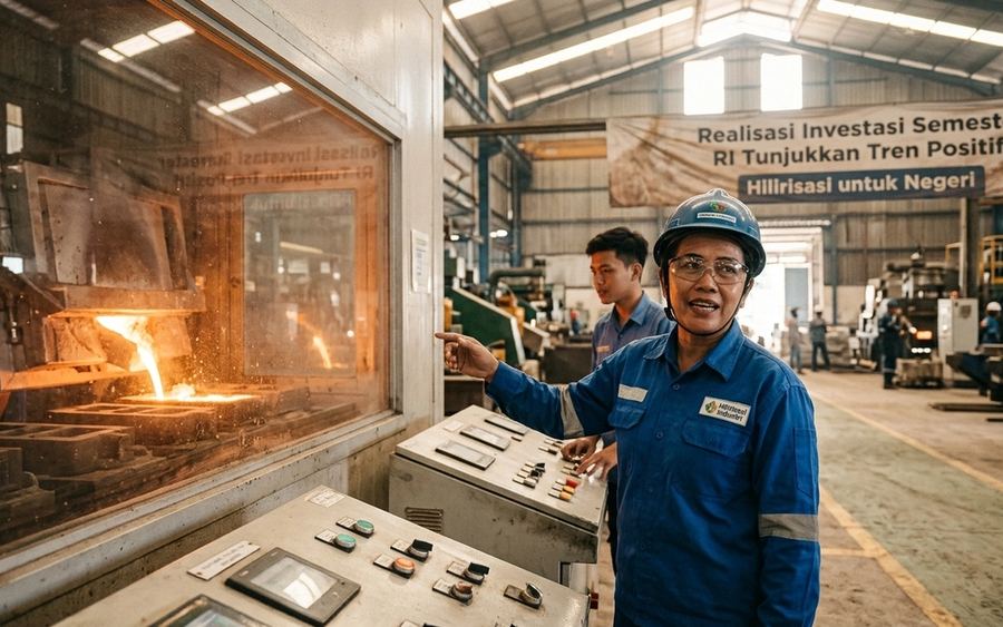 Realisasi Investasi Semester RI Tunjukkan Tren Positif
