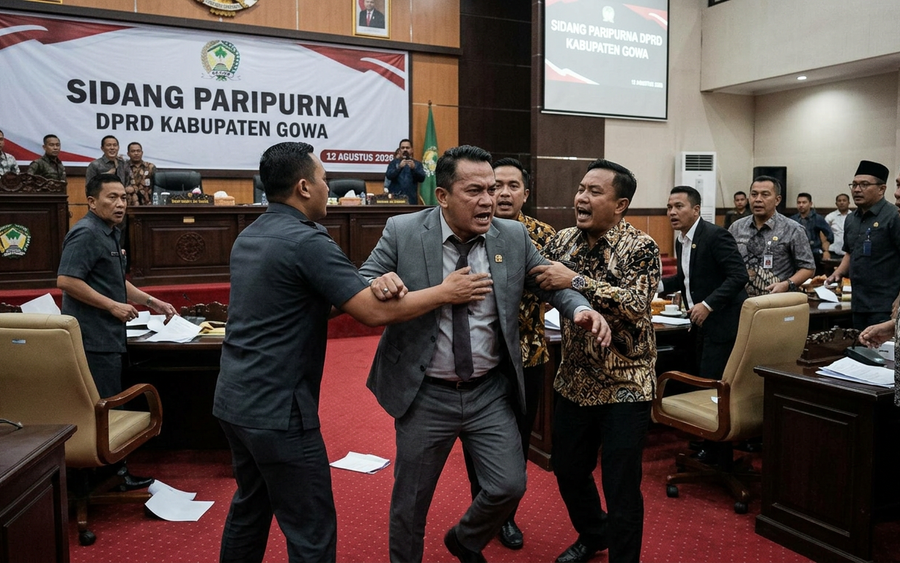 Penyebab Rapat DPRD Gowa Ricuh dan Kronologinya