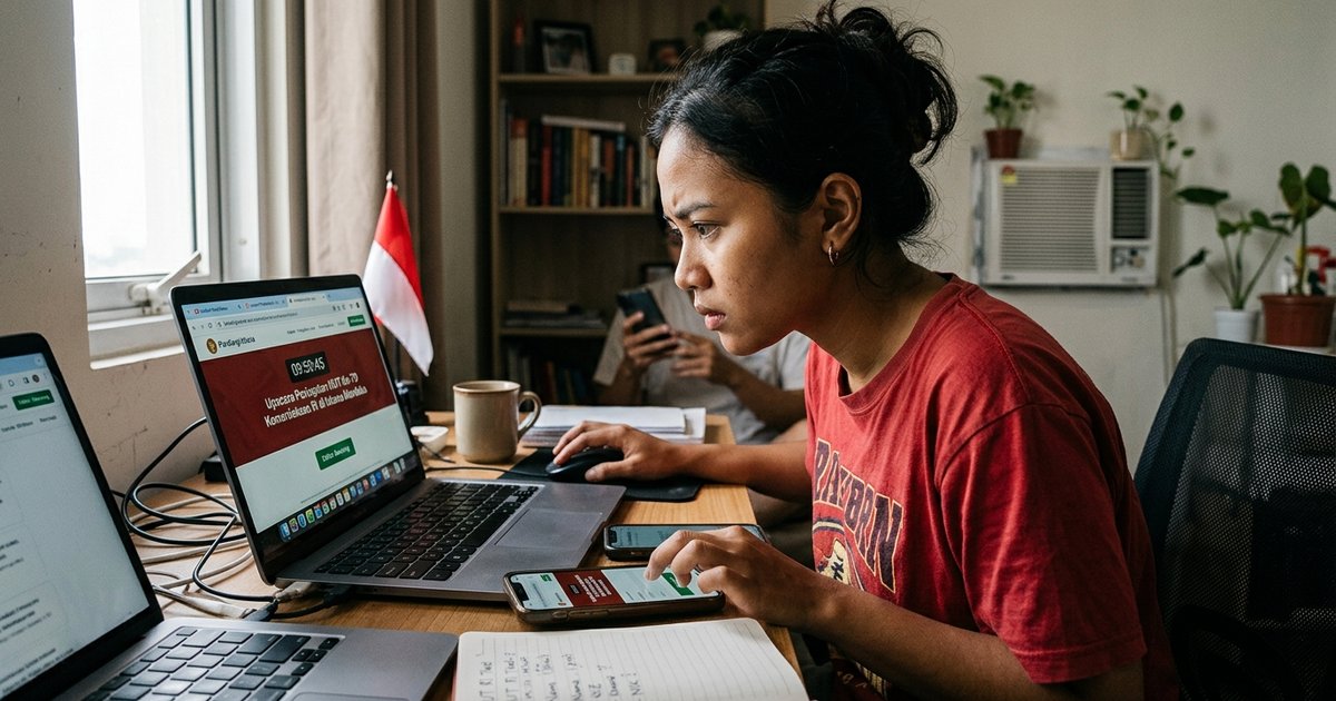 Ilustrasi artikel: Viral War Tiket Upacara HUT: Cara dan Tips Menangnya