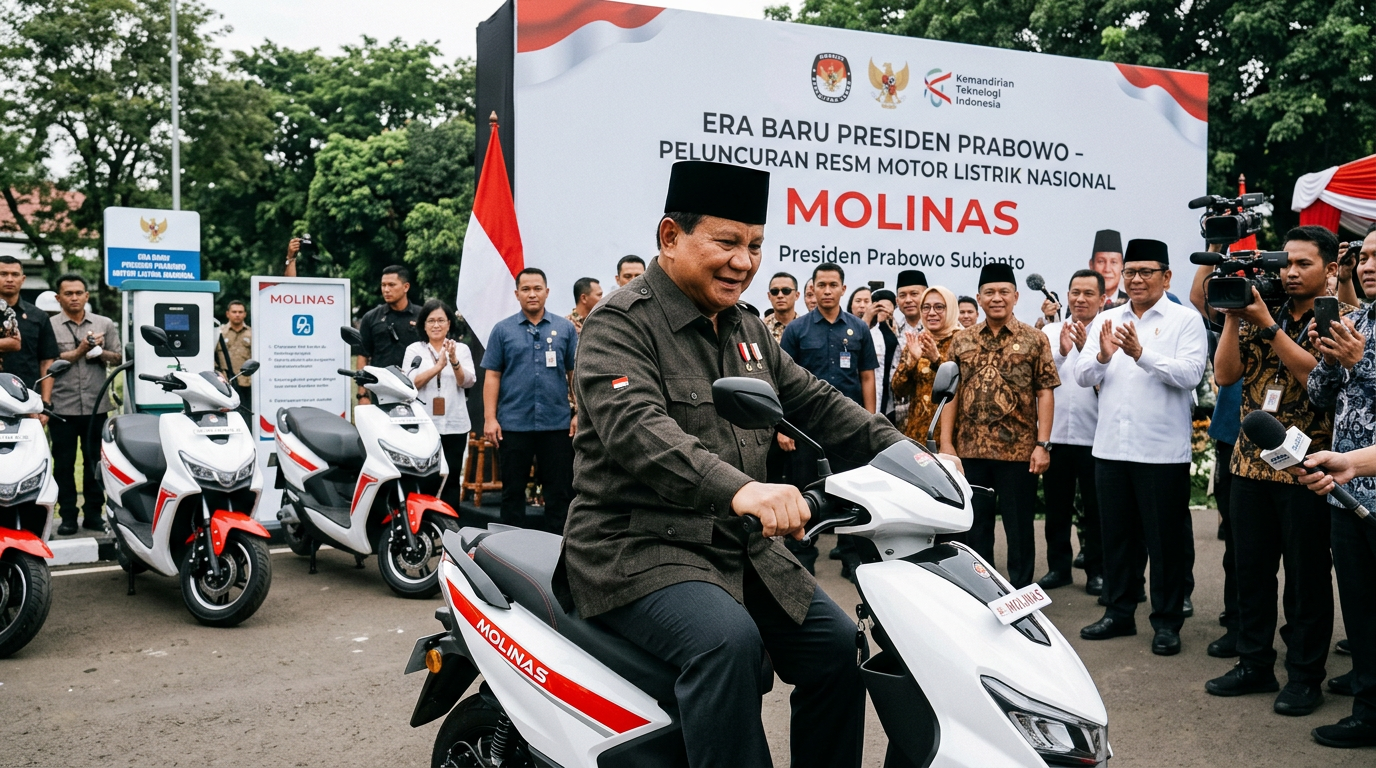 Era Baru Presiden Prabowo Motor Listrik Resmi Mengaspal