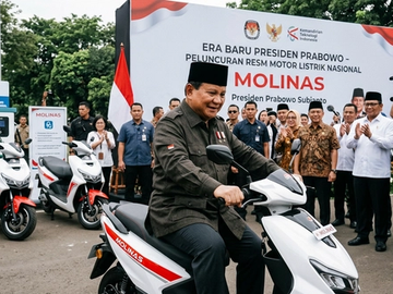 Era Baru Presiden Prabowo Motor Listrik Resmi Mengaspal