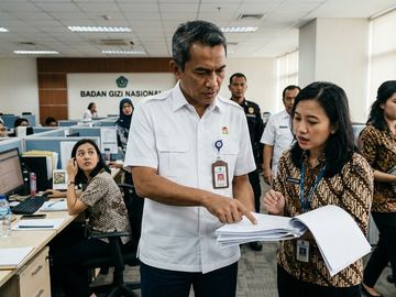 Sidak Mendadak Kepala BGN Sudaryono di Kantor Baru
