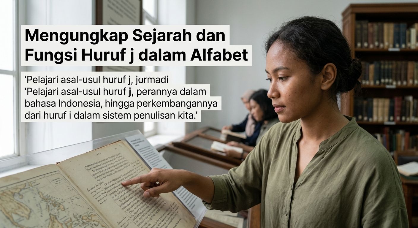 Mengungkap Sejarah dan Fungsi Huruf j dalam Alfabet
