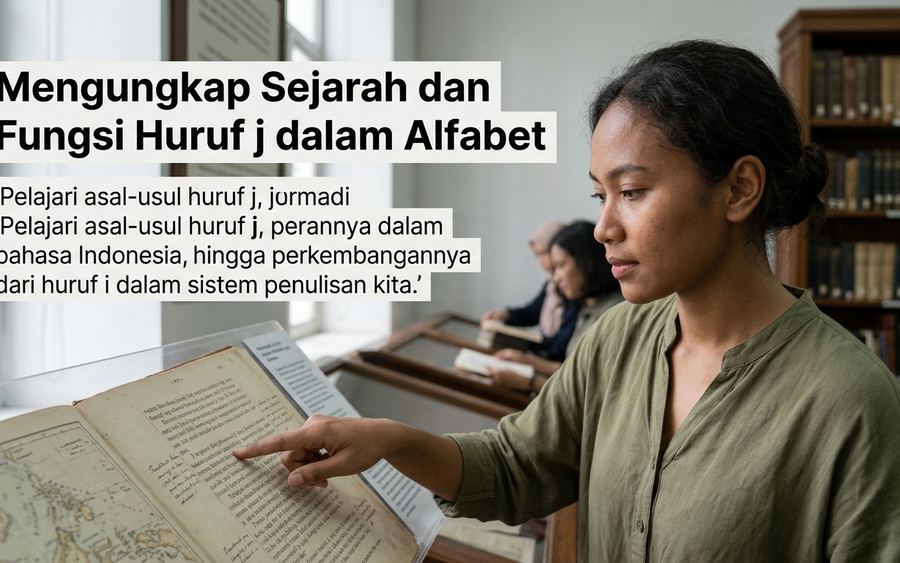 Mengungkap Sejarah dan Fungsi Huruf j dalam Alfabet