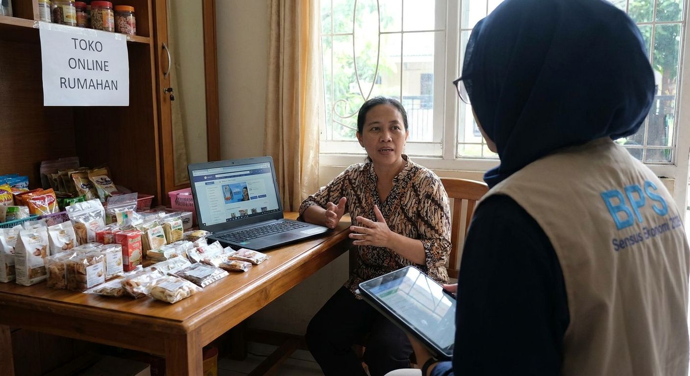 Sensus Ekonomi 2026: Toko Online & IRT Kini Wajib Didata