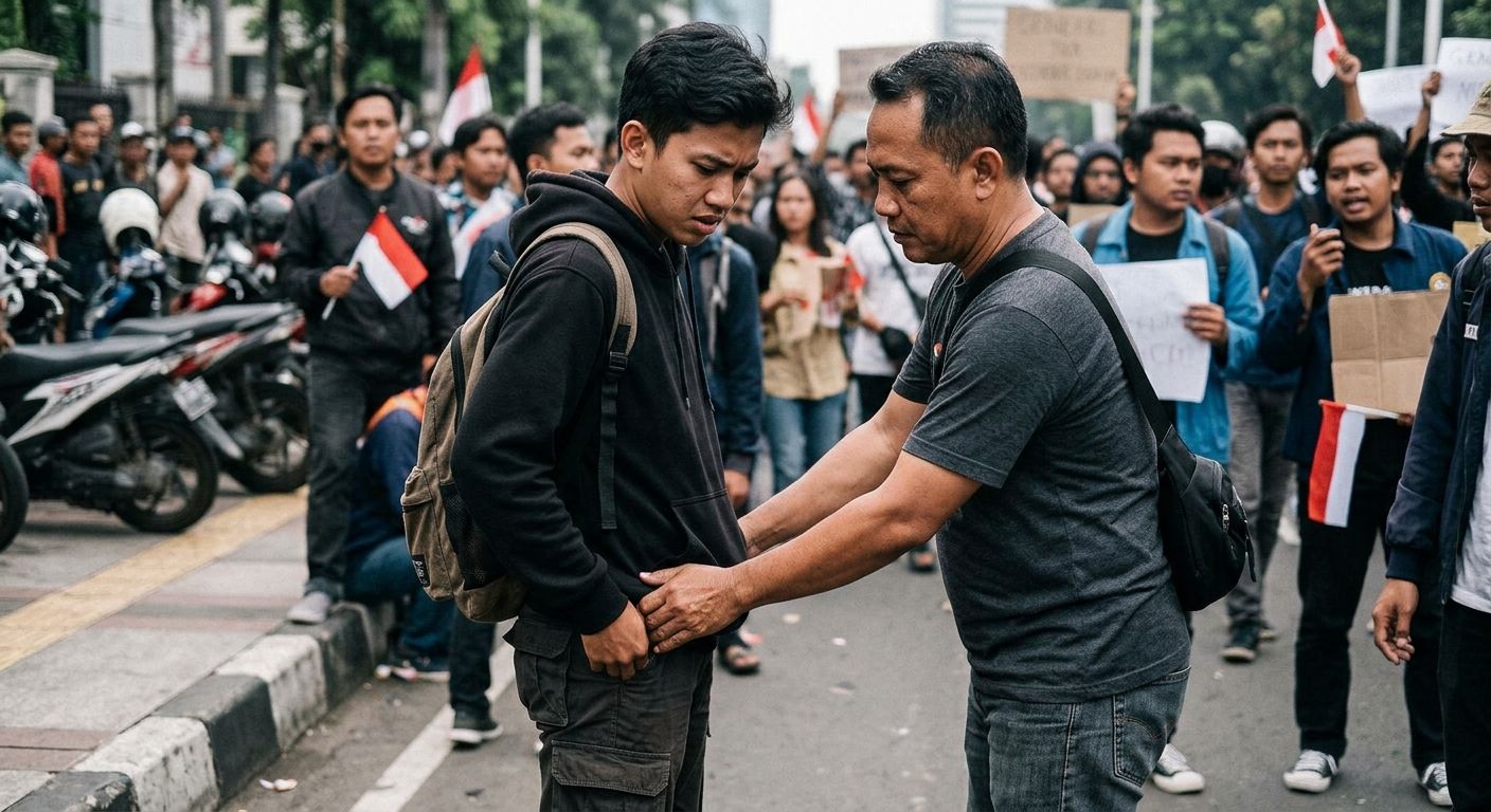 Kronologi Polisi Tak Berseragam Geled yang Viral
