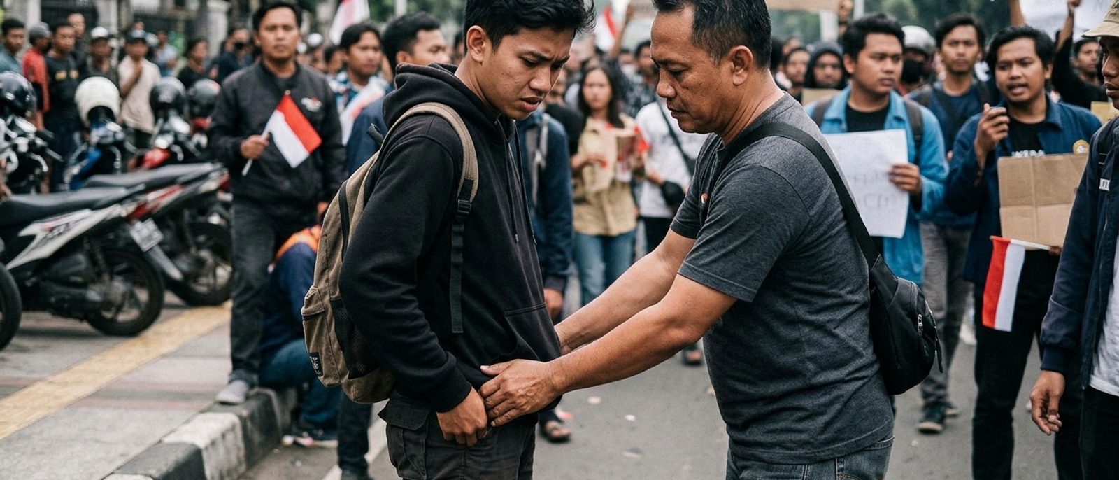 Kronologi Polisi Tak Berseragam Geled yang Viral