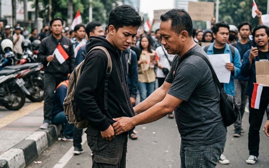 Kronologi Polisi Tak Berseragam Geled yang Viral