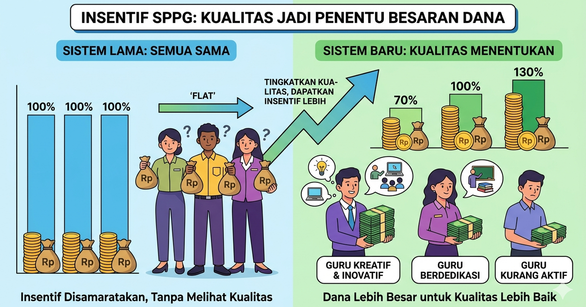 Ilustrasi artikel: Insentif SPPG Tak Lagi Disamaratakan, Kualitas Jadi Penentu Besaran Dana