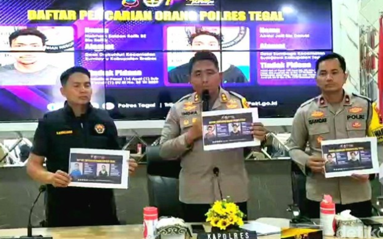Jawa Tengah, 6 Tahanan Polres Tegal Kabur! melarikan diri dari selnya