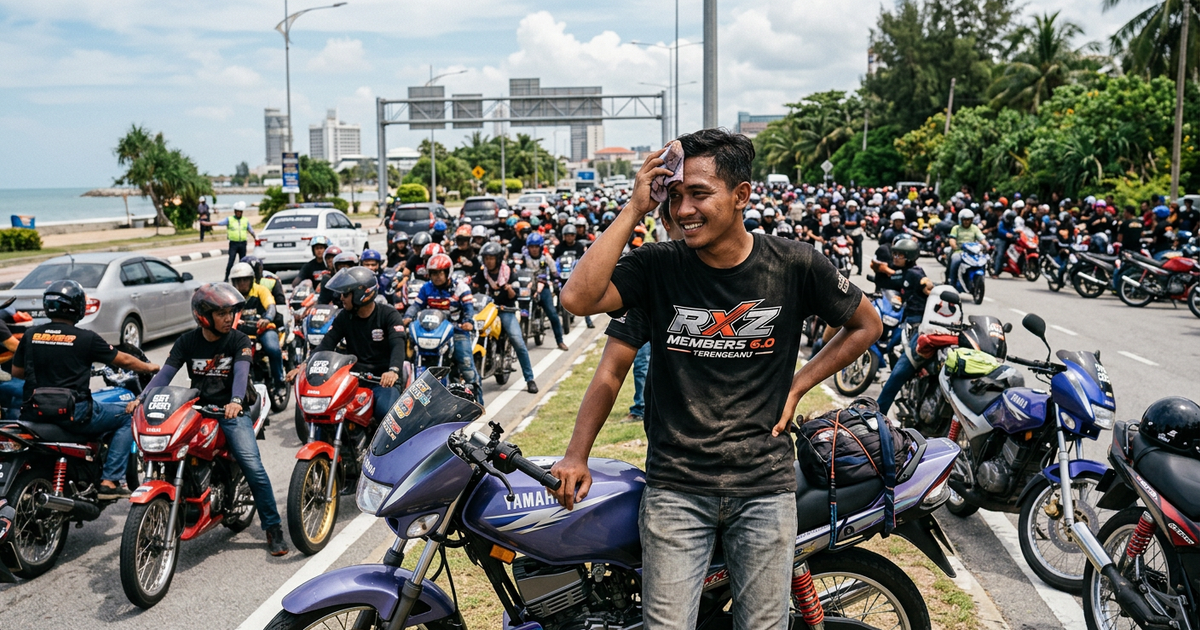 Ilustrasi artikel: Kronologi Ribuan Pemotor RXZ Serbu Terengganu