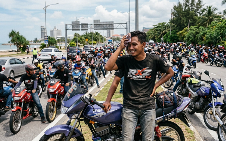 Kronologi Ribuan Pemotor RXZ Serbu Terengganu