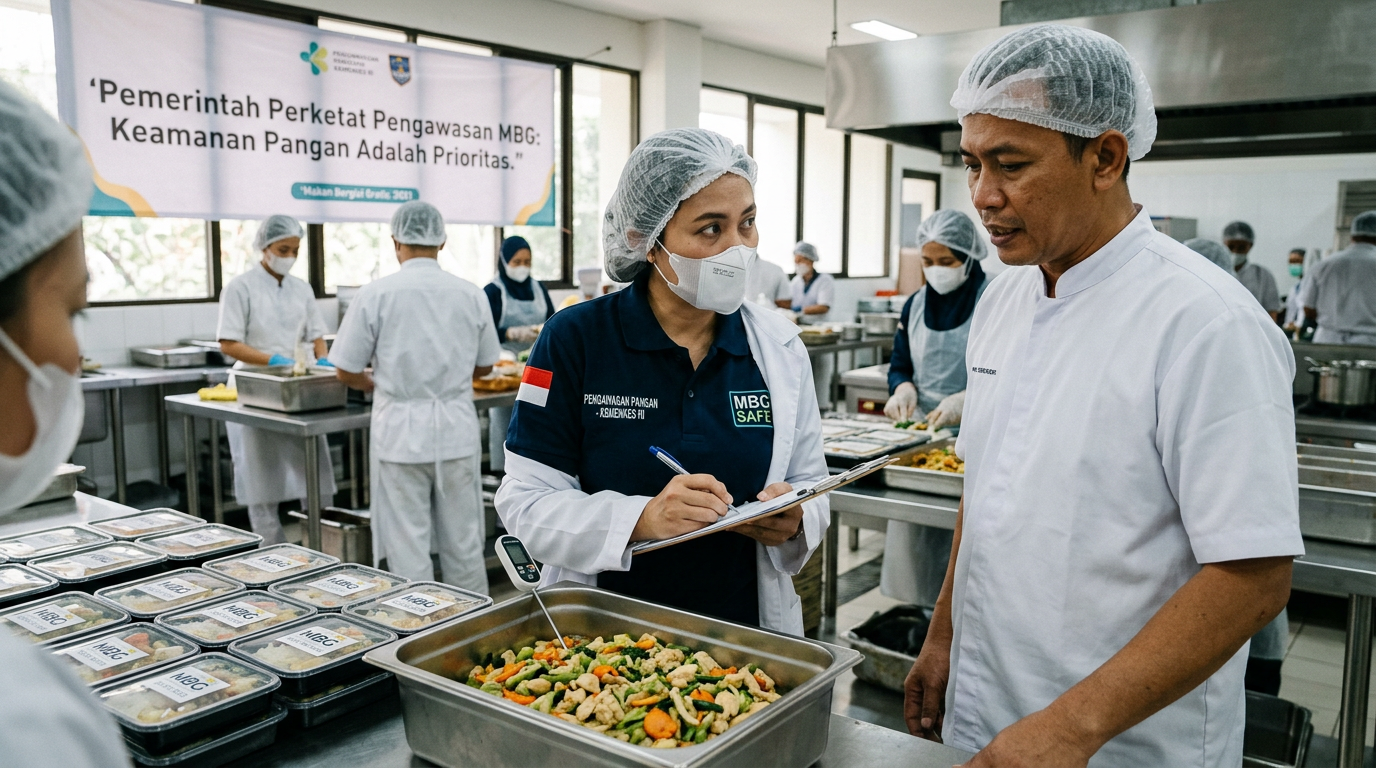Pemerintah Perketat Pengawasan MBG Setelah Kasus Keracunan Makanan MBG